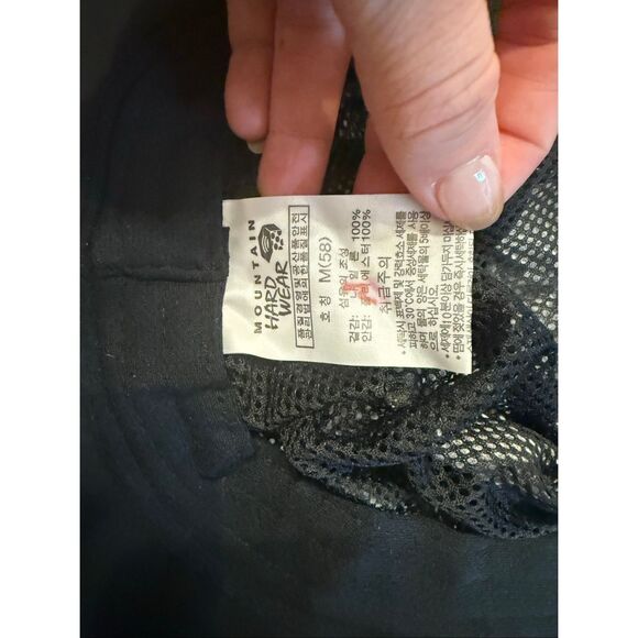 Mountain Hardwear Downpour Chin Strap Wide-Brimmed Rain Hat Blue Black One Size - Picture 3 of 5